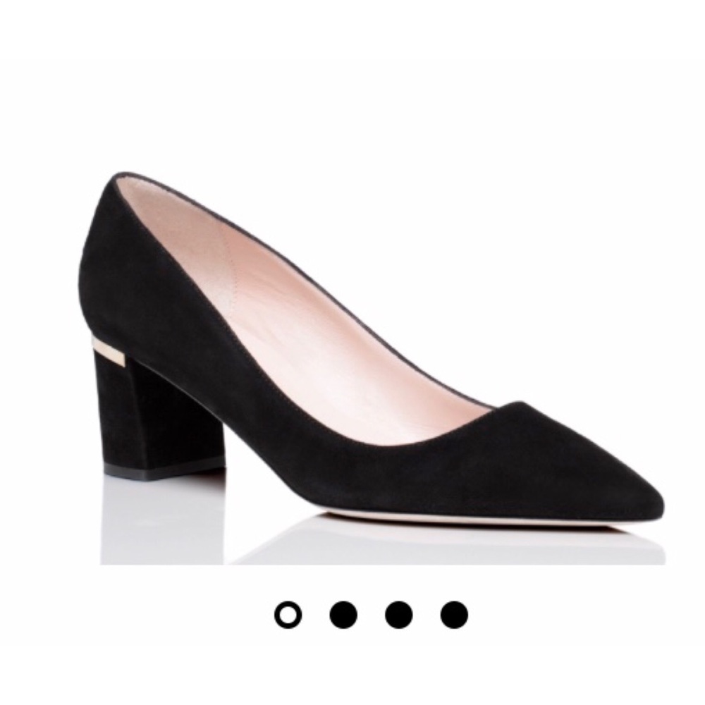 NIB Kate Spade Milan Too Black Velvet 7.5